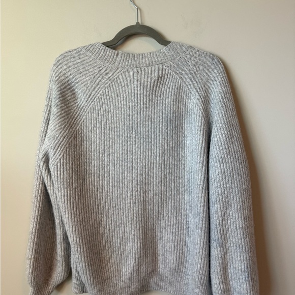 ASOS Light Gray Knit open Cardigan size 6 - Picture 7 of 8